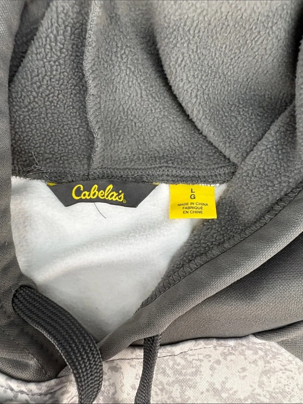 Cabela's Hoodie Mens Large Urban Camo